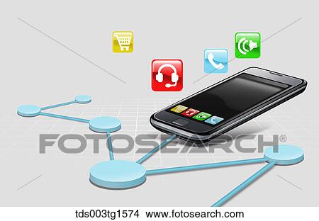 mobile life style View Large Illustration Stock Illustration - mobile life style. Fotosearch