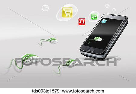 mobile life style View Large Illustration Stock Illustration - mobile life style. Fotosearch