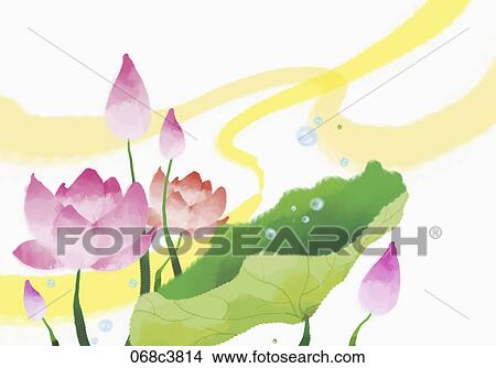Stock Illustration - new year's greeting illustration in oriental mood. Fotosearch