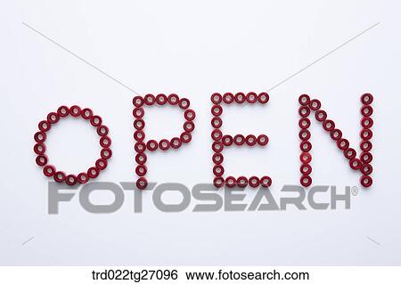 OPEN words in red color View Large Illustration Stock Illustration - OPEN words in red color. Fotosearch