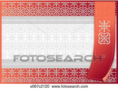 Clipart - patterned background. Fotosearch