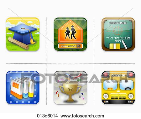school and education icon View Large Illustration Stock Illustration - school and education icon. Fotosearch