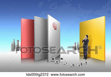 Successful global business View Large Illustration Drawing - Successful global business. Fotosearch