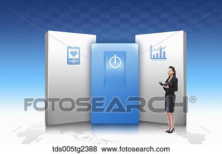 Stock Illustration - Successful global business. Fotosearch