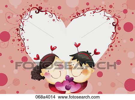 Stock Illustration - sweet love showed in illustration. Fotosearch
