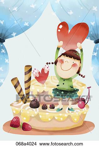 sweet love showed in illustration View Large Illustration Stock Illustration - sweet love showed in illustration. Fotosearch