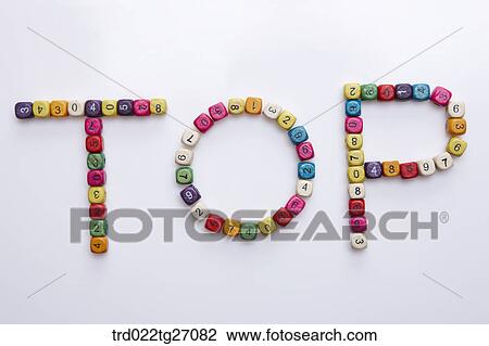 TOP words made by multi color block View Large Illustration Drawing - TOP words made by multi color block. Fotosearch