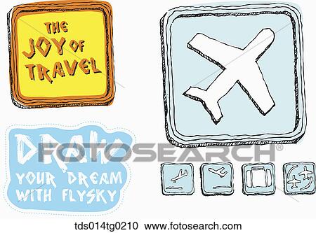 Clipart - travel and dream. Fotosearch