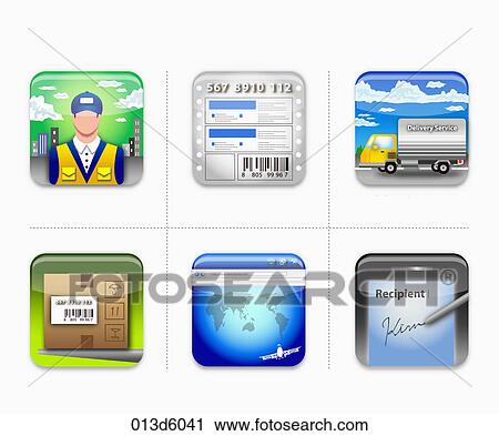 Clip Art - various types of icon. Fotosearch