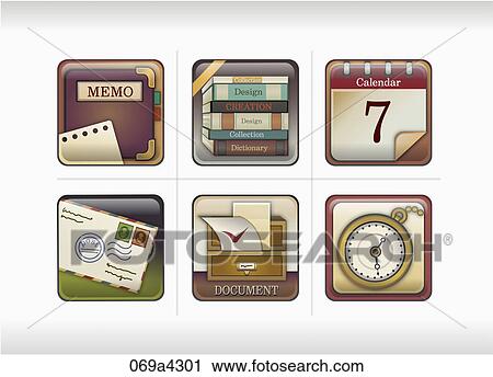 various types of icon View Large Illustration Clip Art - various types of icon. Fotosearch