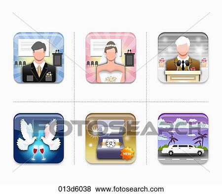 various types of icon View Large Illustration Stock Illustration - various types of icon. Fotosearch