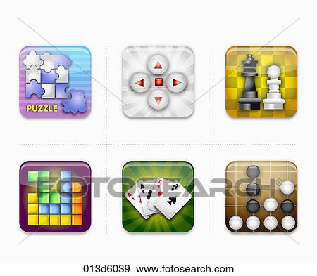 various types of icon View Large Illustration Stock Illustration - various types of icon. Fotosearch