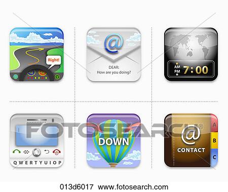 Stock Illustration - world wide internet icon. Fotosearch