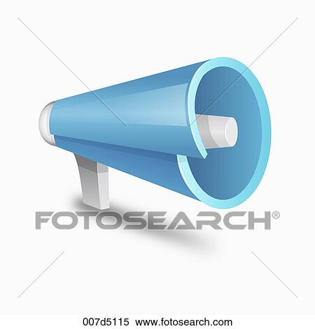 A megaphone View Large Illustration Stock Illustration - A megaphone. Fotosearch