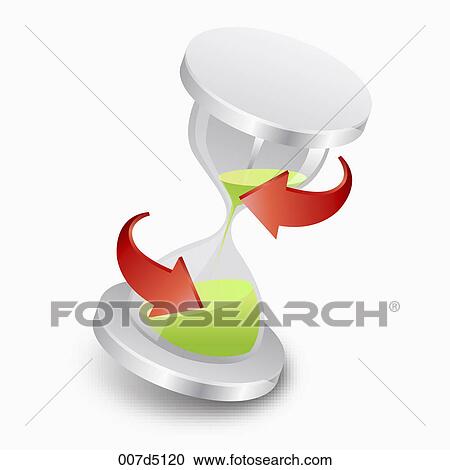 A sandglass View Large Illustration Clipart - A sandglass. Fotosearch