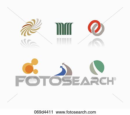 abstract symbol icons View Large Illustration Clip Art - abstract symbol icons. Fotosearch