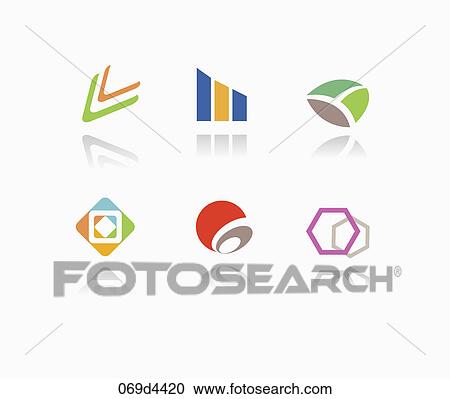 abstract symbol icons View Large Illustration Clipart - abstract symbol icons. Fotosearch