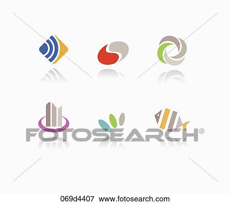 abstract symbol icons View Large Illustration Stock Illustration - abstract symbol icons. Fotosearch