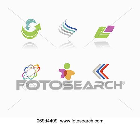 Stock Illustration - abstract symbol icons. Fotosearch