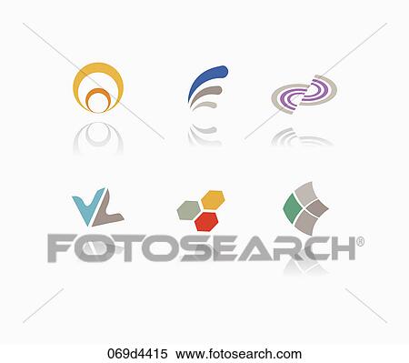abstract symbol icons View Large Illustration Stock Illustration - abstract symbol icons. Fotosearch