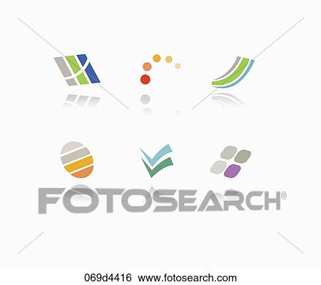 abstract symbol icons View Large Illustration Stock Illustration - abstract symbol icons. Fotosearch