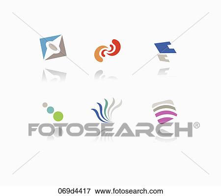abstract symbol icons View Large Illustration Stock Illustration - abstract symbol icons. Fotosearch