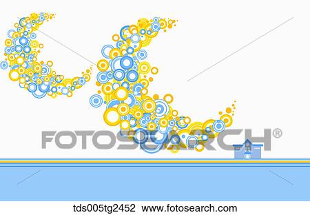 Drawing - abstractive patterned background. Fotosearch