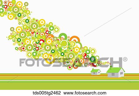 Drawing - abstractive patterned background. Fotosearch