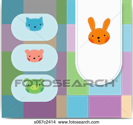 Stock Illustration - animals illustrated backdrop. Fotosearch