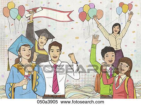 calendar illustration graduation View Large Illustration Stock Illustration - calendar illustration graduation. Fotosearch