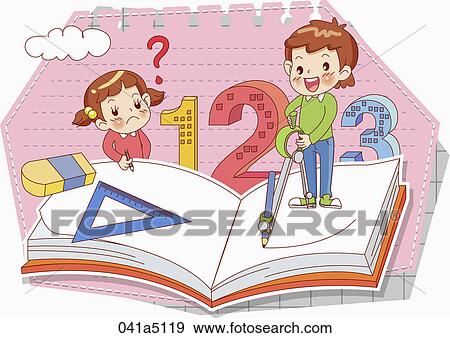 children's math class View Large Illustration Stock Illustration - children's math class. Fotosearch