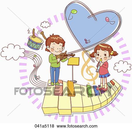 children's music class View Large Illustration Stock Illustration - children's music class. Fotosearch