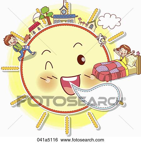 daily life of children View Large Illustration Stock Illustration - daily life of children. Fotosearch