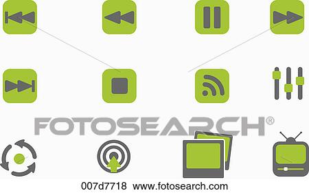 Stock Illustration - Different types of objects. Fotosearch