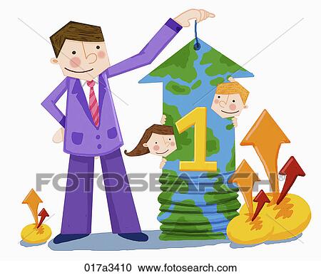 economy and global business View Large Illustration Clipart - economy and global business. Fotosearch