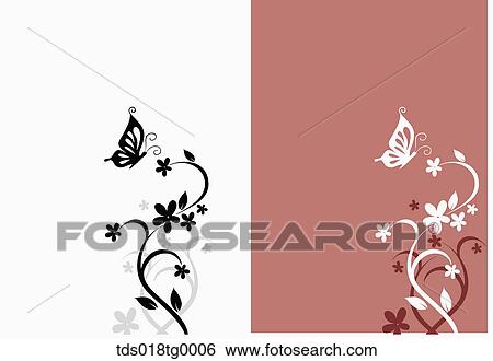 flower and butterfly illust background View Large Illustration Stock Illustration - flower and butterfly illust background. Fotosearch