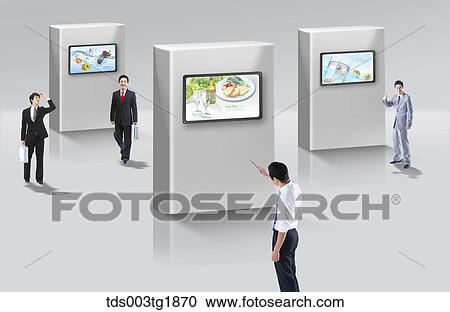 Clipart - global business. Fotosearch