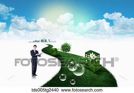 global business View Large Illustration Clipart - global business. Fotosearch