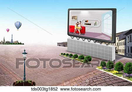 Drawing - global business. Fotosearch