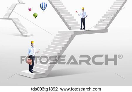 Drawing - global business. Fotosearch