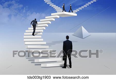 Drawing - global business. Fotosearch
