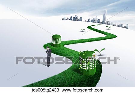 global business View Large Illustration Drawing - global business. Fotosearch