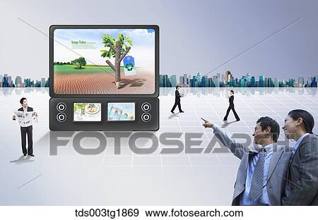 Stock Illustration - global business. Fotosearch