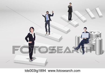 Stock Illustration - global business. Fotosearch