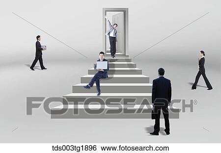 Stock Illustration - global business. Fotosearch