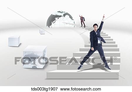 Stock Illustration - global business. Fotosearch