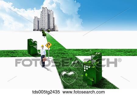 Stock Illustration - global business. Fotosearch