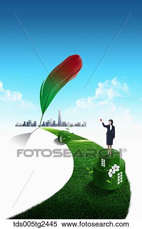 Stock Illustration - global business. Fotosearch