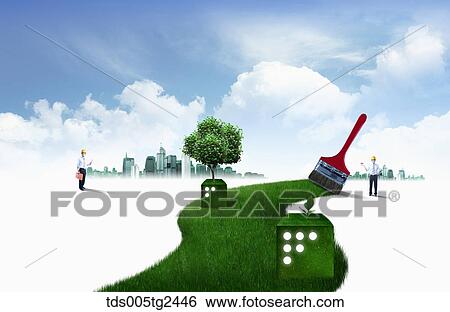 Stock Illustration - global business. Fotosearch