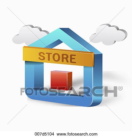 House shaped icon View Large Illustration Stock Illustration - House shaped icon. Fotosearch